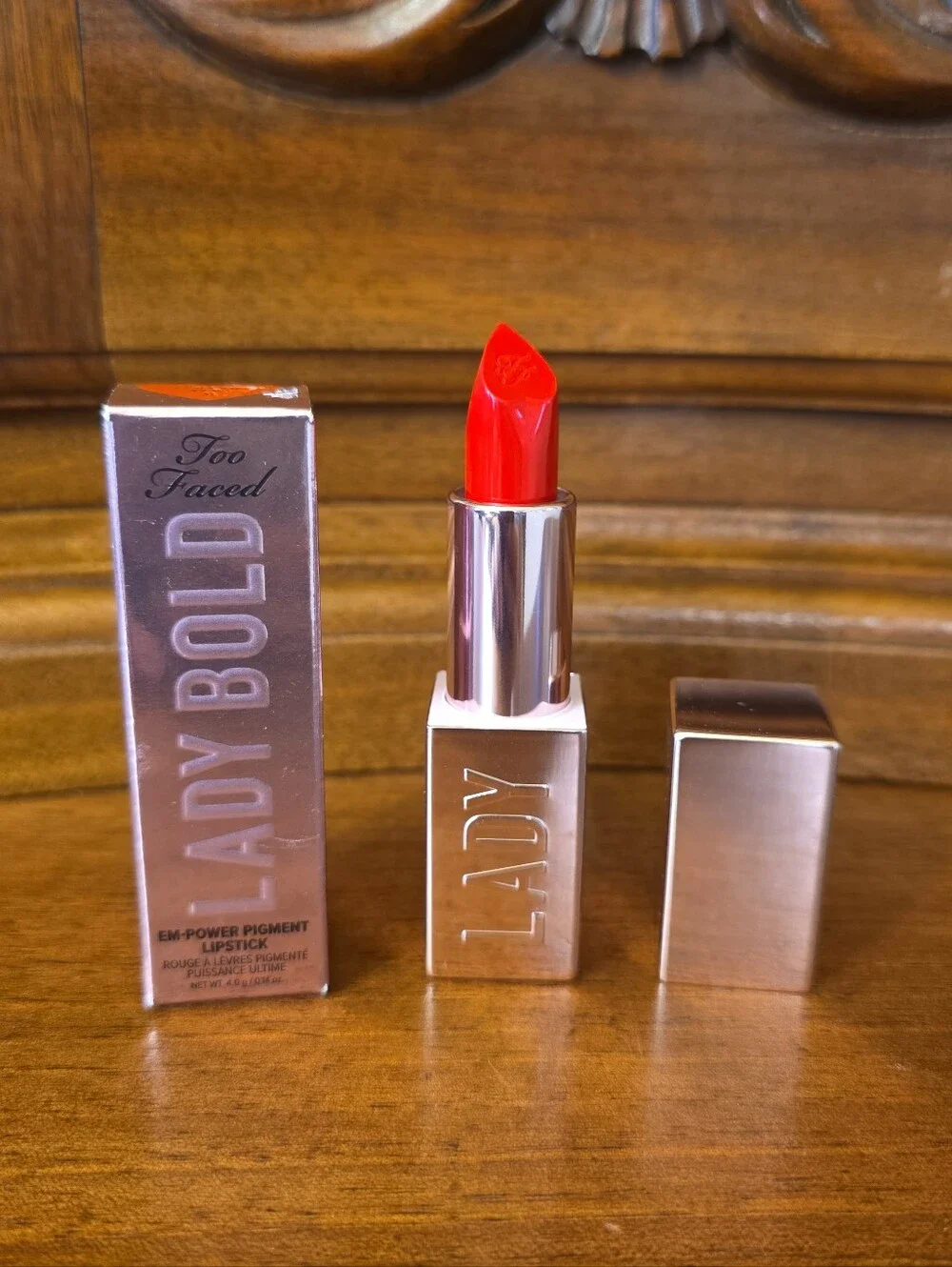 Too Faced Lady Bold EM-Power Pigment Lipstick, You Do You .14oz--NIB